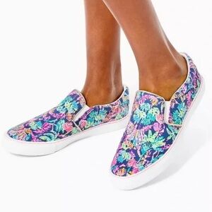 Floral Slip-On Women's Sneakers
